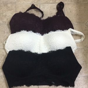 aerie bralettes!! $6 each, original price $30/each